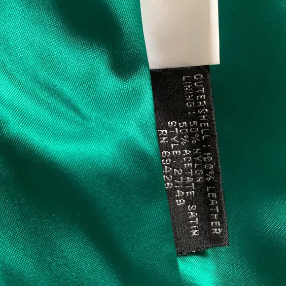 L tannery west emerald green jacket/coat suede - Picture 3 of 6